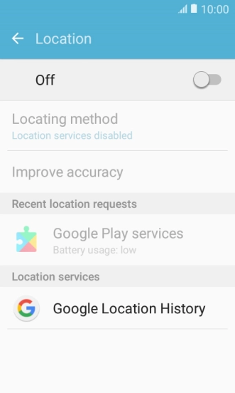 Press the indicator to turn the function on or off.