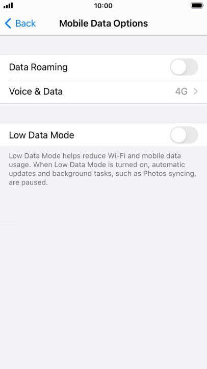 Press Voice & Data.