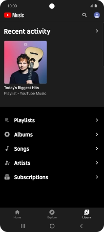 Press the required category and go to the required audio file.