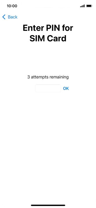 If your SIM is locked, key in your PIN and press OK.