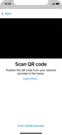Place the QR code you've received inside the phone camera frame to scan the code.