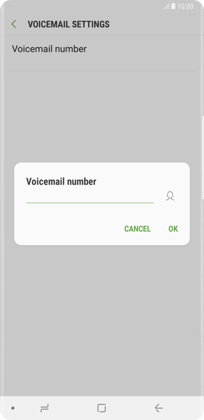 Key in (prefix) 5 (your phone number) and press OK.