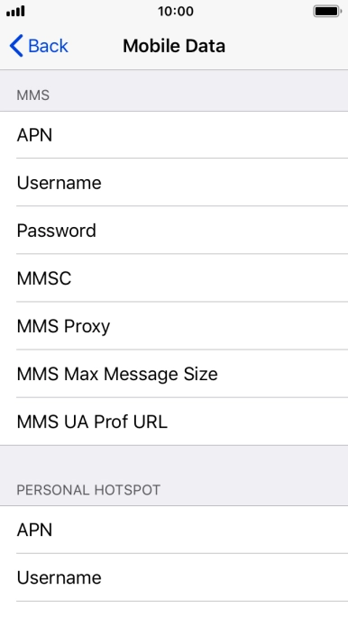 Press APN and key in mms.vodafone.net.