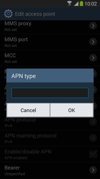 Key in mms and press .