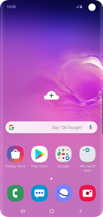 When the battery charging icon is displayed, the battery is charging.