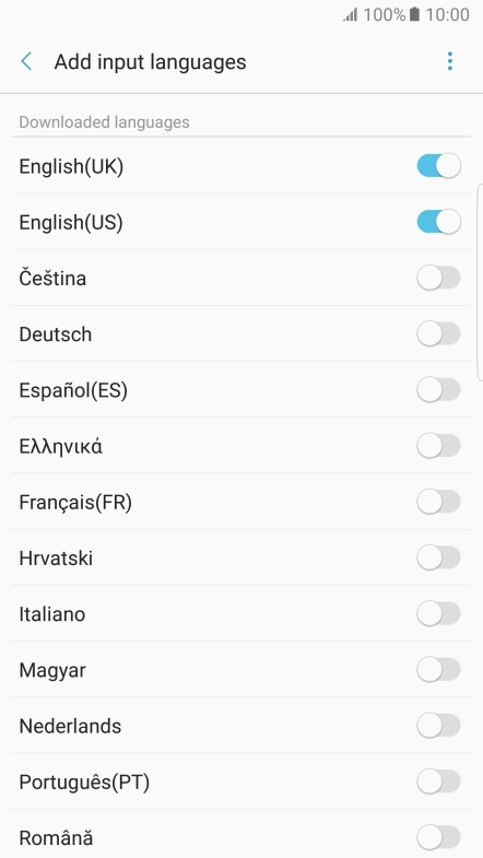 Press the Return key.