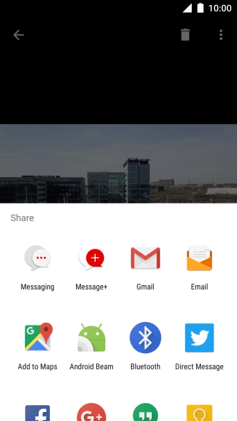 Slide your finger upwards starting from the bottom of the screen.