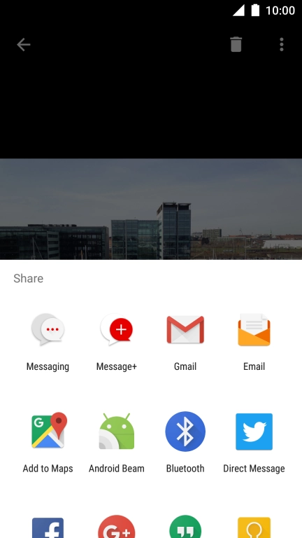 Slide your finger upwards starting from the bottom of the screen.