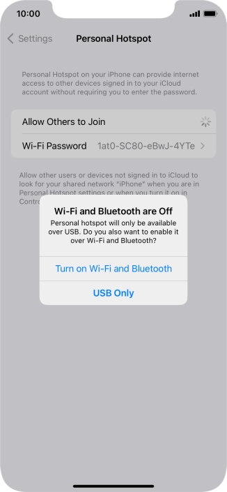 If Wi-Fi is turned off, press Turn on Wi-Fi and Bluetooth.