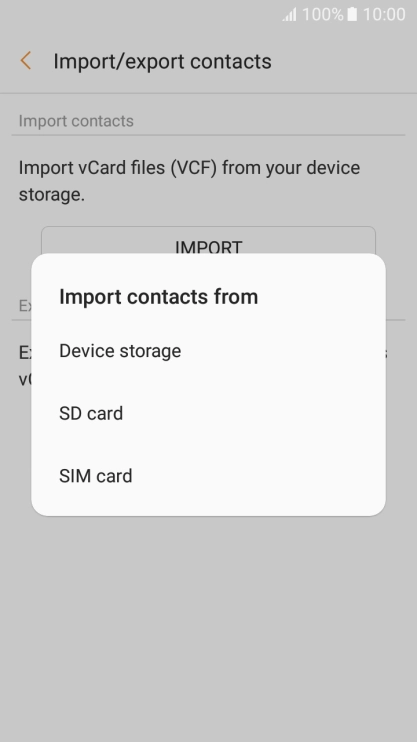 Press SIM card.