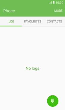 Press the keypad icon.