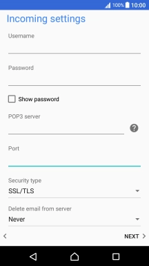 Press the drop down list below 
