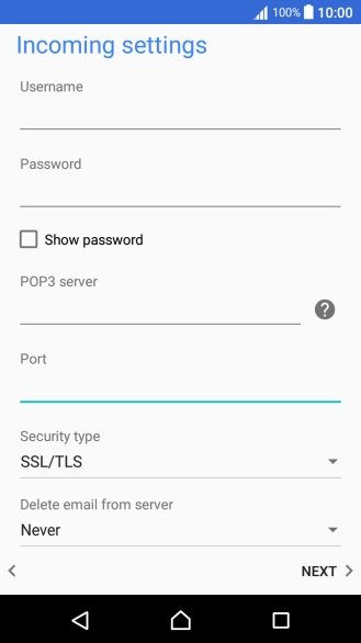 Press the drop down list below 