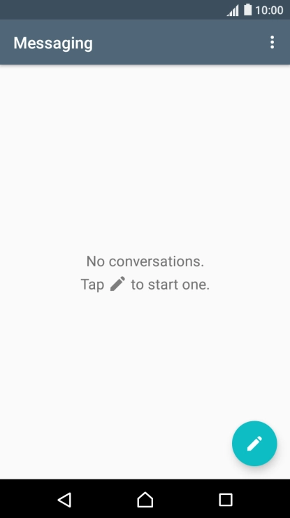 Press the menu icon.