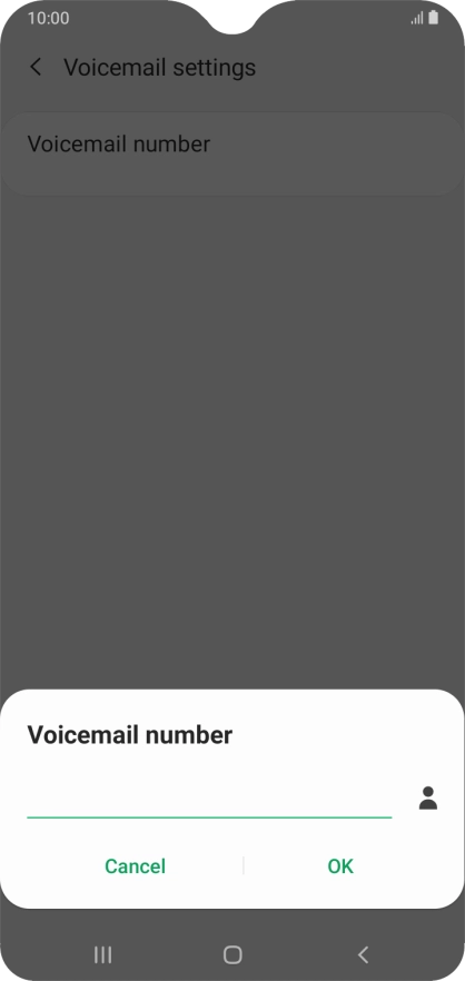 Key in (prefix) 5 (your phone number) and press OK.