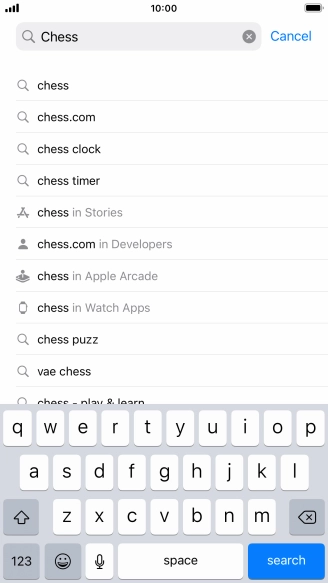 Press search.