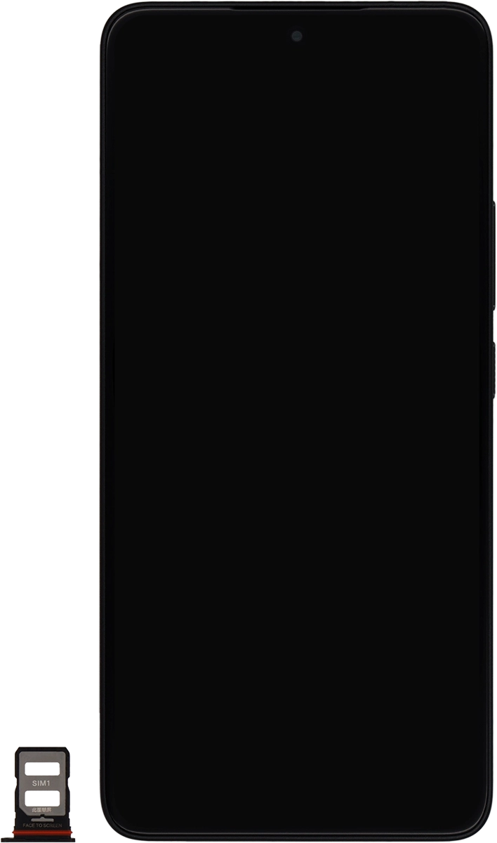 Turn your SIM so the angled corner of the SIM matches the angled corner of the first SIM holder and place your SIM in the SIM holder.