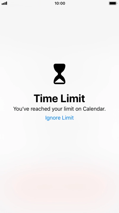 Press Ignore Limit.