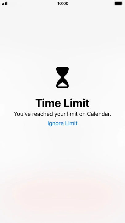 Press Ignore Limit.