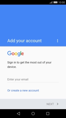 Press Enter your email and key in the username for your Google account.
