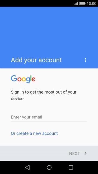 Press Enter your email and key in the username for your Google account.