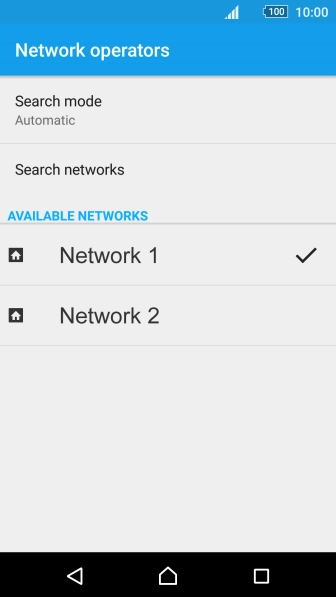 Press Search mode.