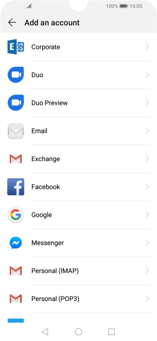Press Google.