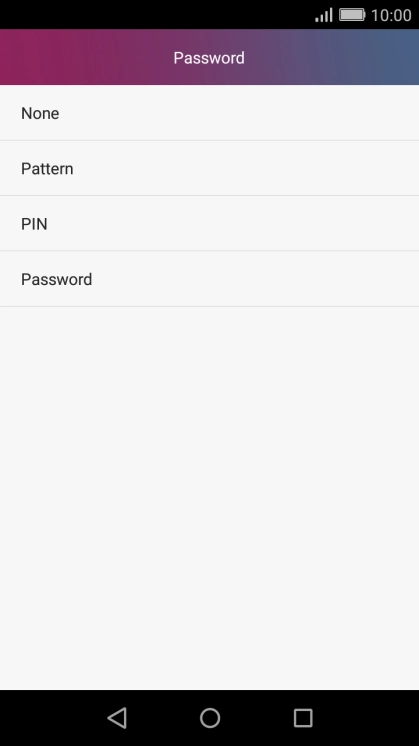 Key in the current phone lock code and press None.