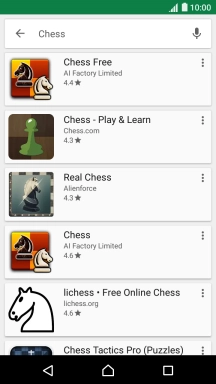 Press the required app.