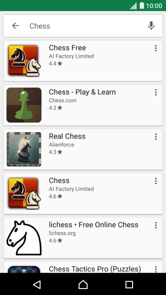 Press the required app.