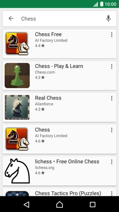 Press the required app.