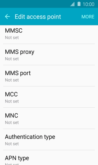 Press MMSC.