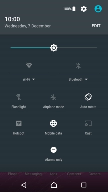 Press the sound settings icon to turn off silent mode.
