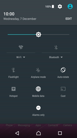 Press the sound settings icon to turn off silent mode.