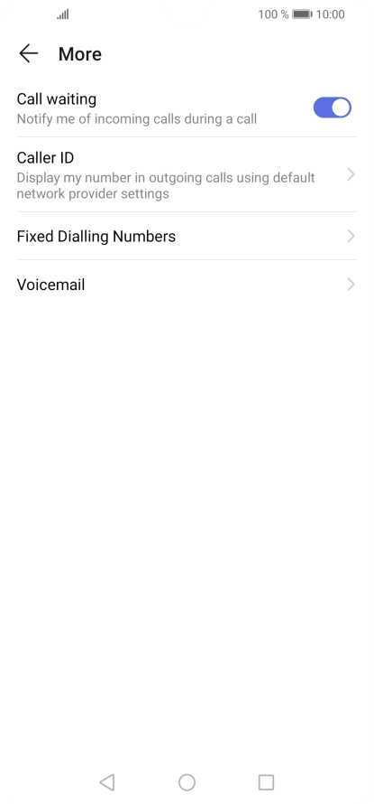 Press Fixed Dialling Numbers.