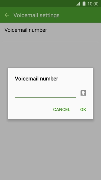 Key in (prefix) 5 (your phone number) and press OK.