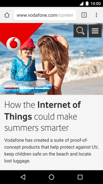 Press the address bar.
