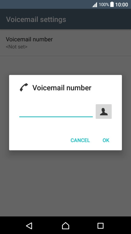Key in (prefix) 5 (your phone number) and press OK.