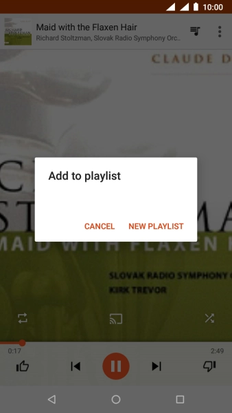 Press NEW PLAYLIST.