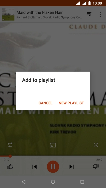 Press NEW PLAYLIST.