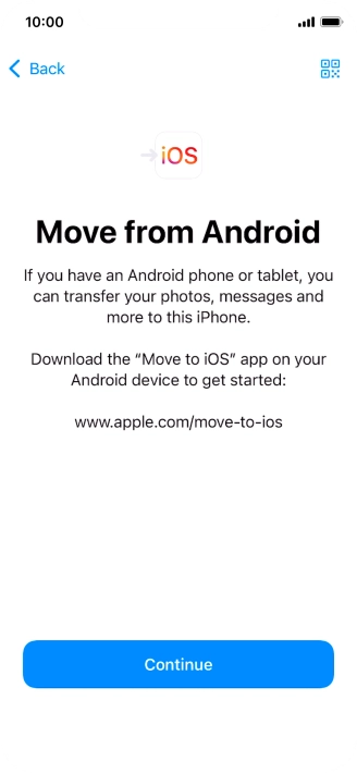 To transfer content to your phone, you need to install the app 