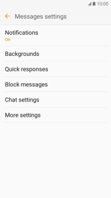 Press More settings.