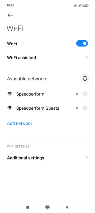 Press Wi-Fi assistant.