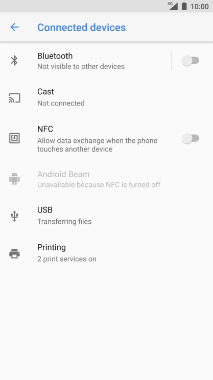 Press Bluetooth.