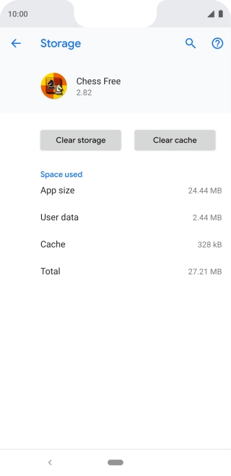 Press Clear cache.