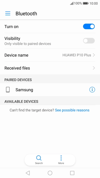 Press the Home key to return to the home screen.