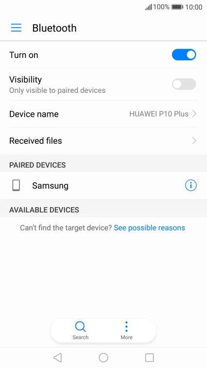 Press the Home key to return to the home screen.