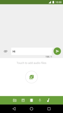 Press the video icon.
