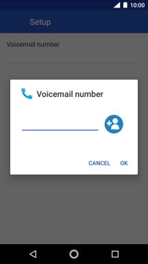 Key in (prefix) 5 (your phone number) and press OK.