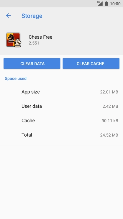 Press CLEAR CACHE.